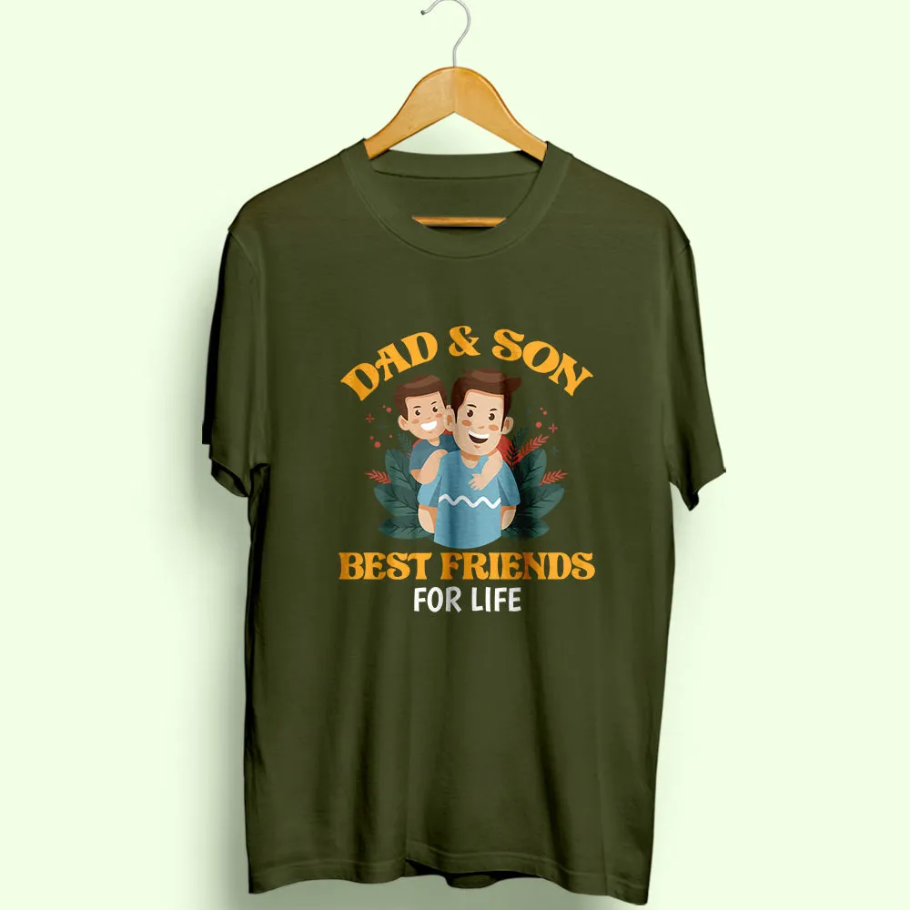 Dad & Son Best Friends Half Sleeve T-Shirt