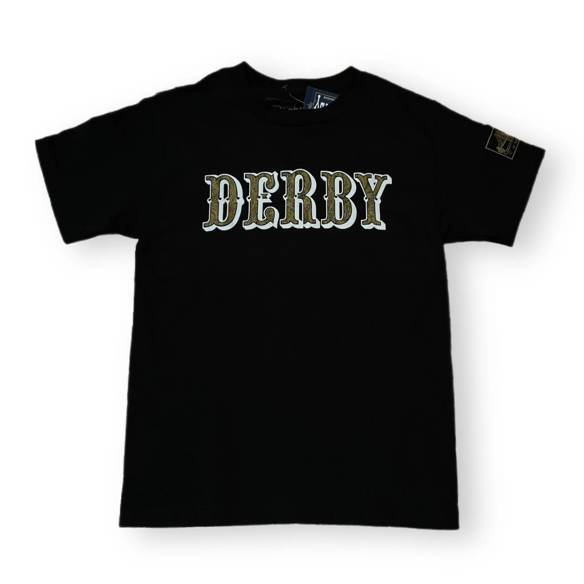 Derby Paisley Black  T-Shirt