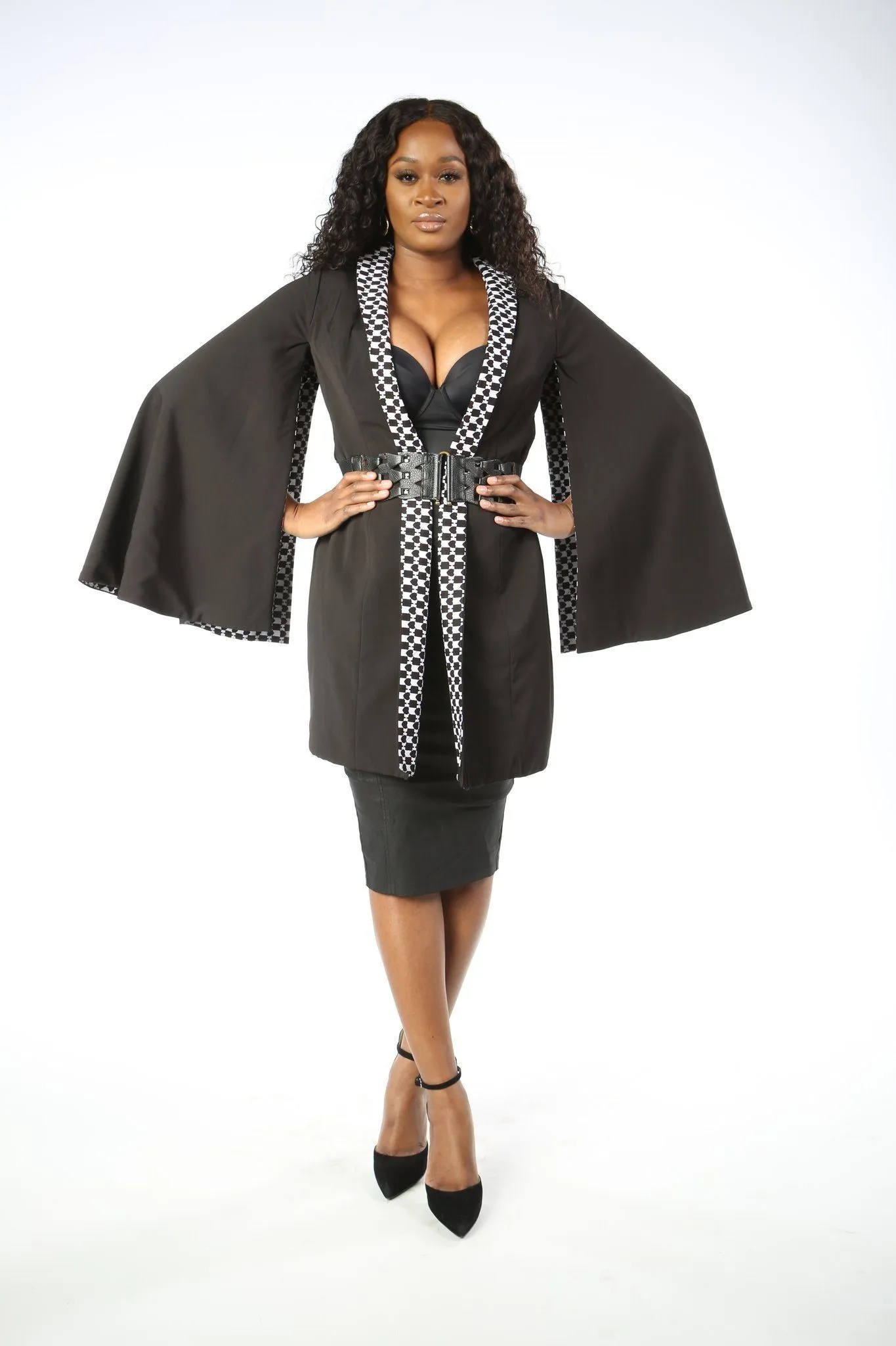 DESIRE II African Print Reversible Cape Women's Jacket