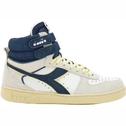 Retro Style Diadora Magic Basket Demi-Cut Sneakers in Premium Suede Leather