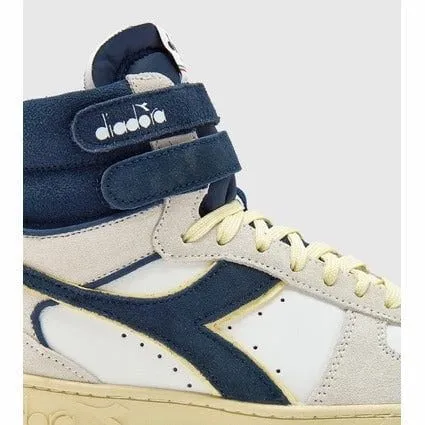 Retro Style Diadora Magic Basket Demi-Cut Sneakers in Premium Suede Leather