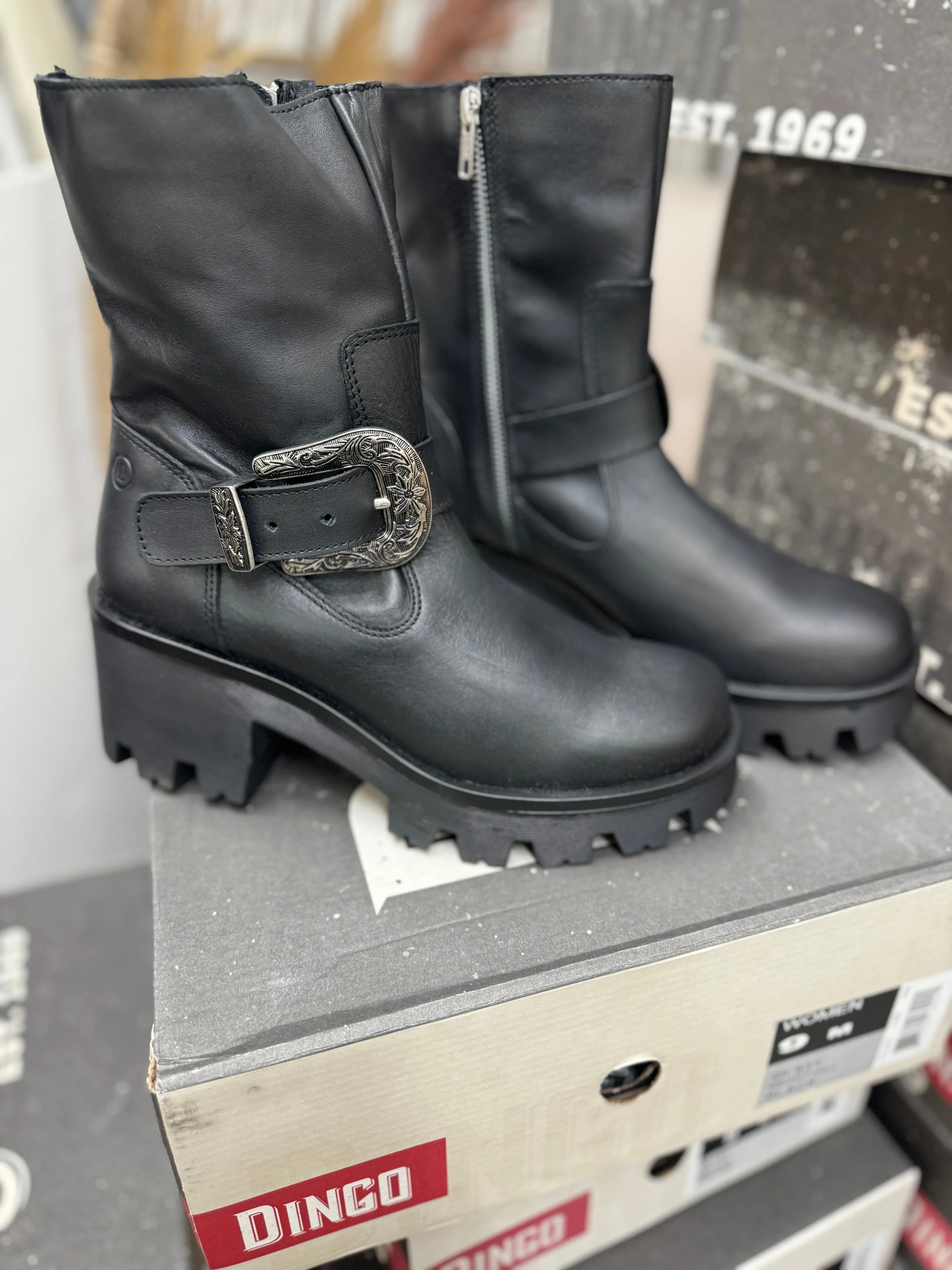 *DISCONTINUED* Dingo | Boot Hill Boots in Black | Last Chance Size 9