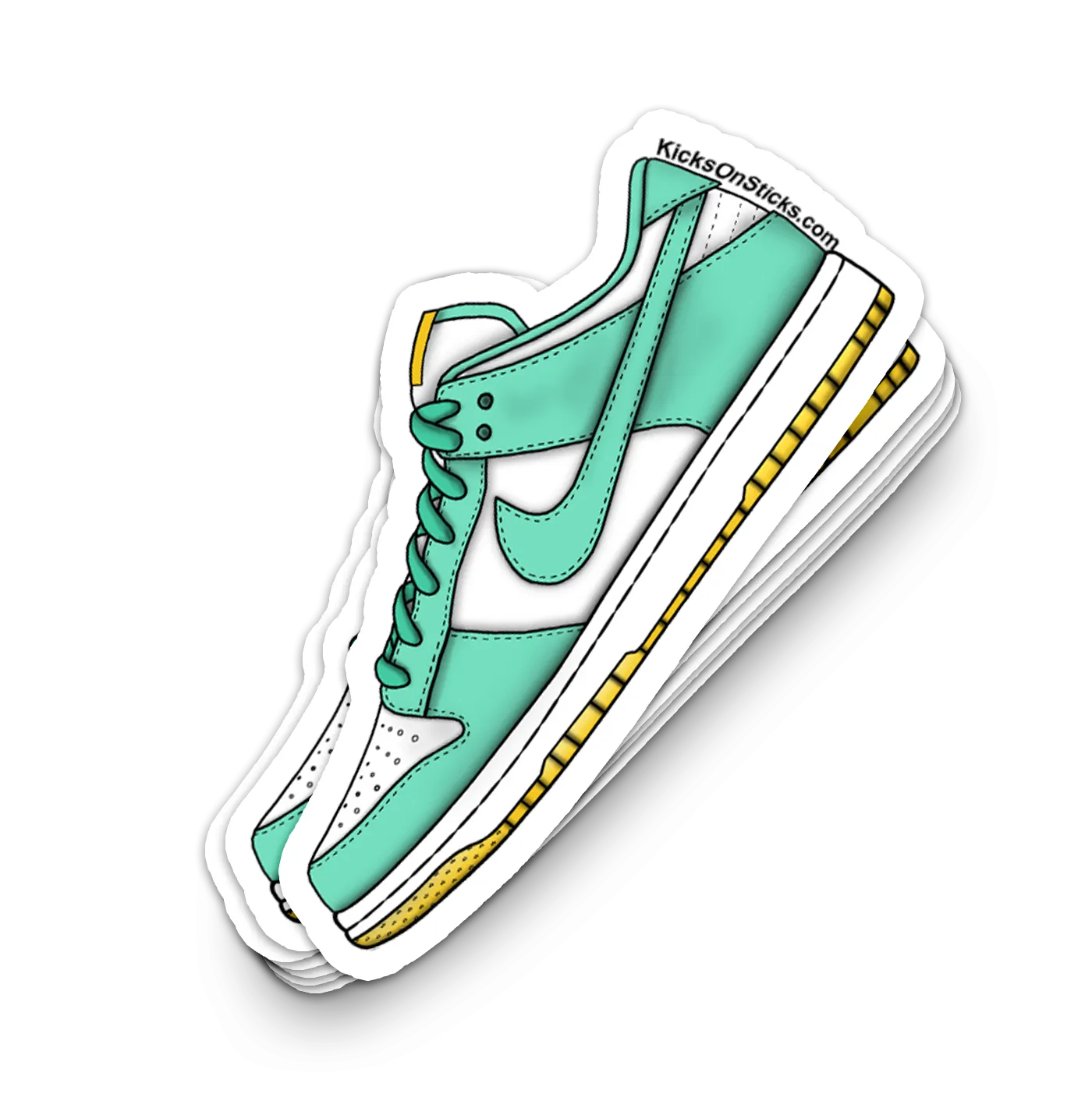 Dunk Low "Zeal Teal" Sneaker Sticker