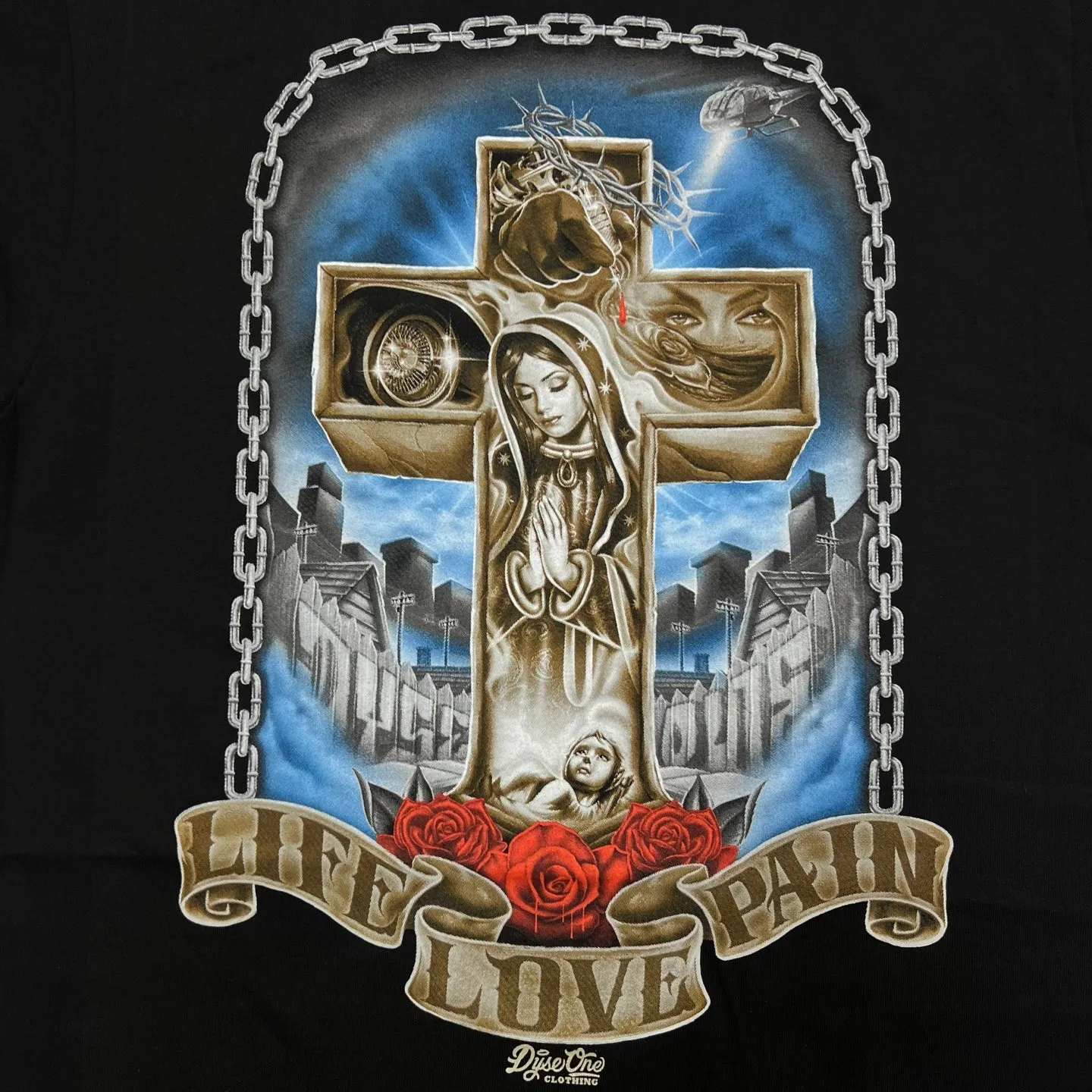 DYSEONE Life Love Graphic Print T-Shirt