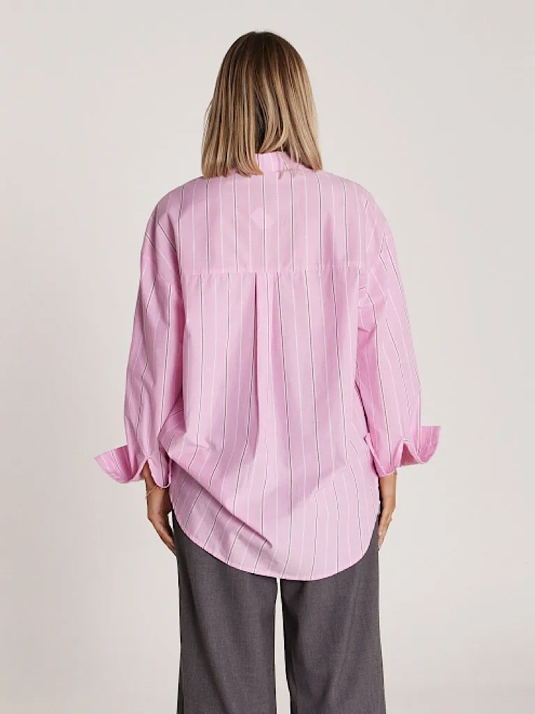 Emily Shirt - Pink Stripe