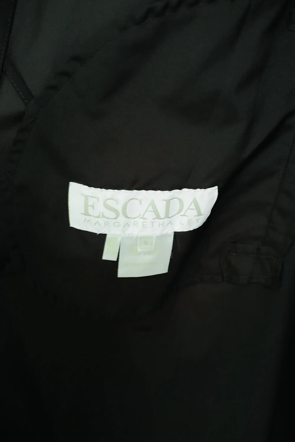 ESCADA VINTAGE FOREST GREEN MAXI RAIN COAT