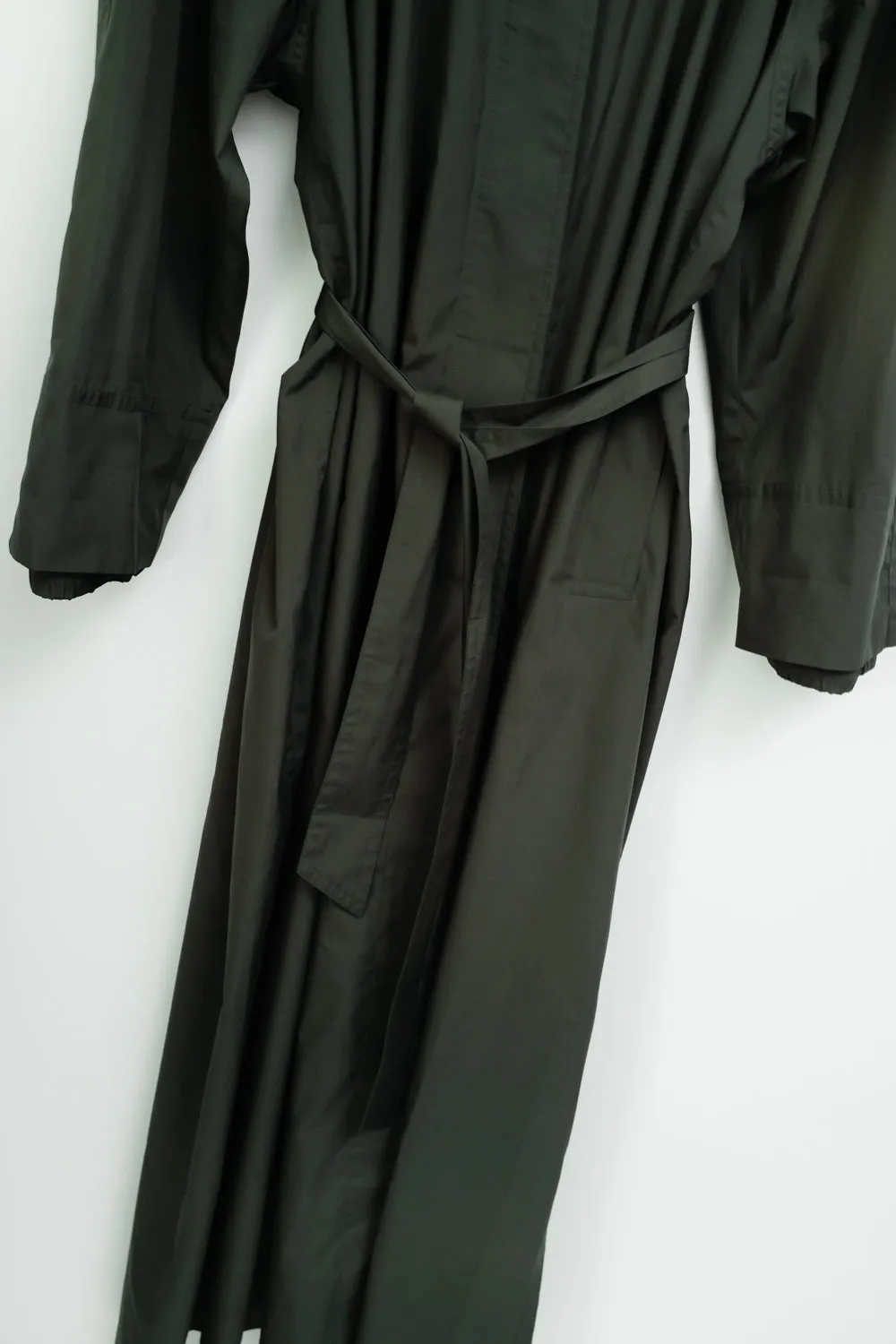 ESCADA VINTAGE FOREST GREEN MAXI RAIN COAT