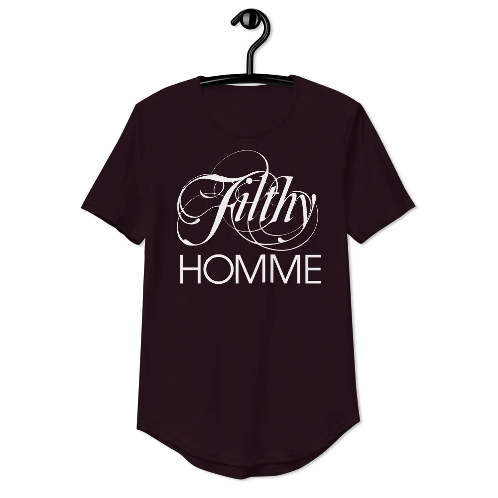 FILTHY HOMME • CURVED HEM T-SHIRT