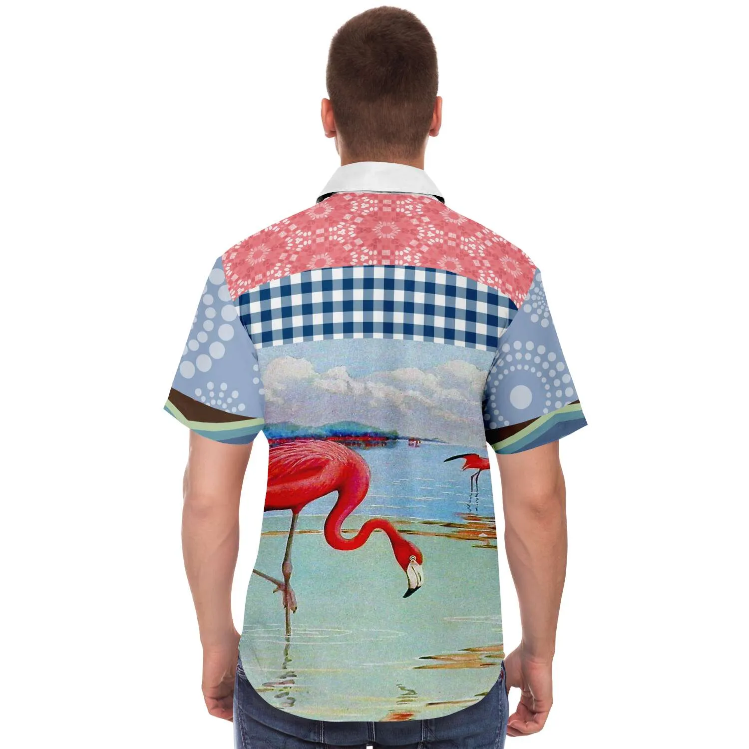 Flamingo Road Short Sleeve Button Down Shirt