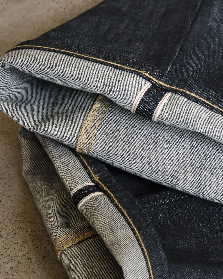 Flared Raw Denim Jeans