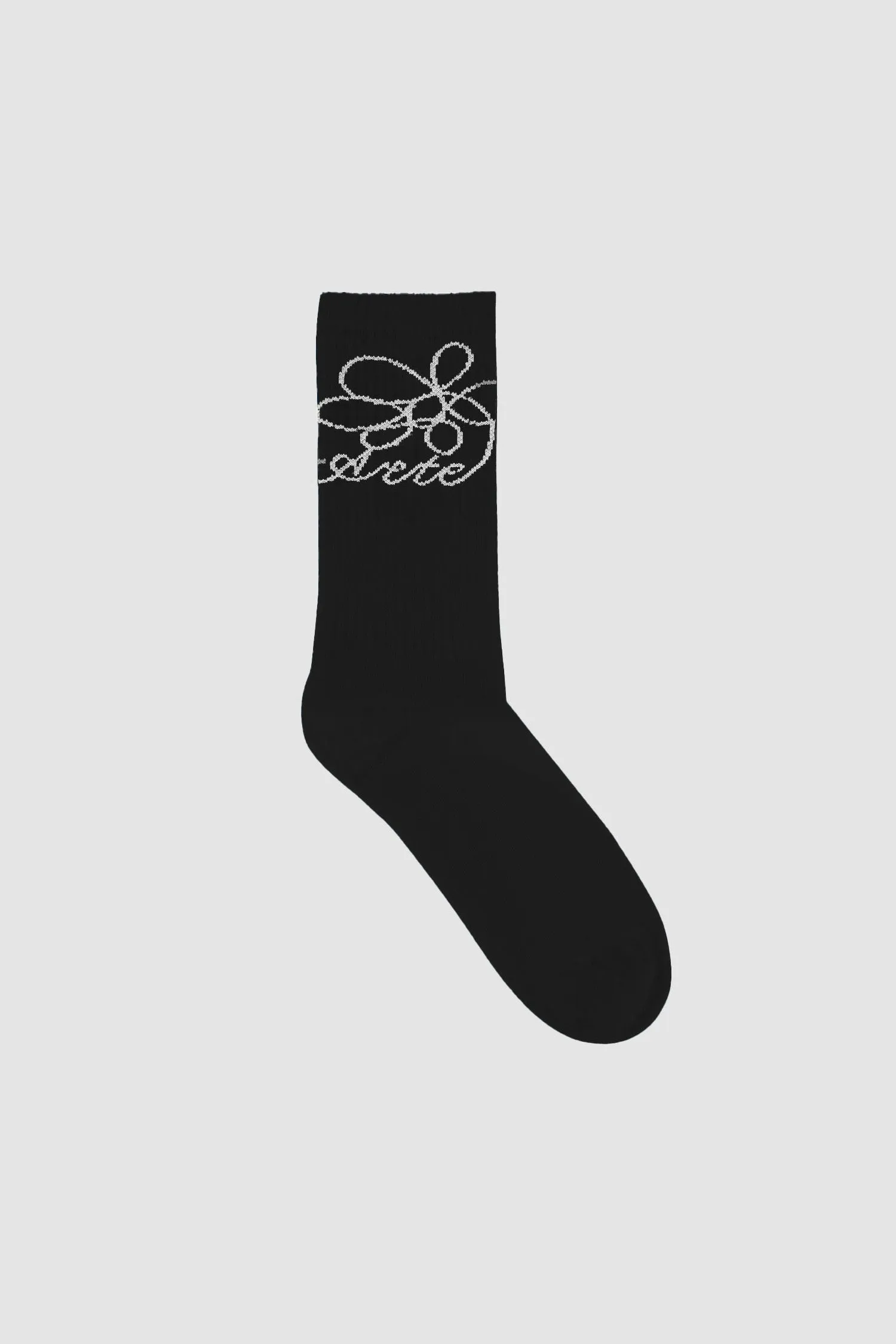 Flower Logo Socks - Black