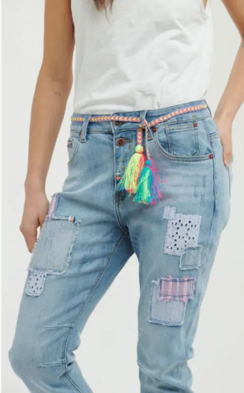 Fluro Patch Jean