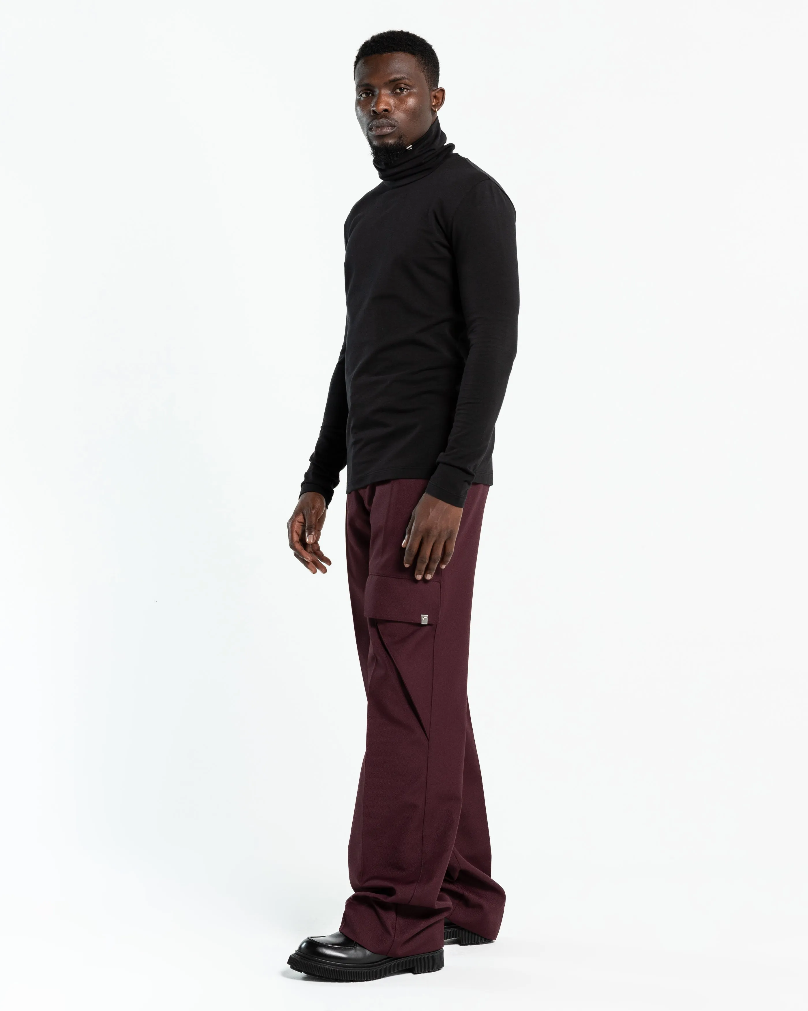 Formal Tailoring Pants 2 in Wine Red