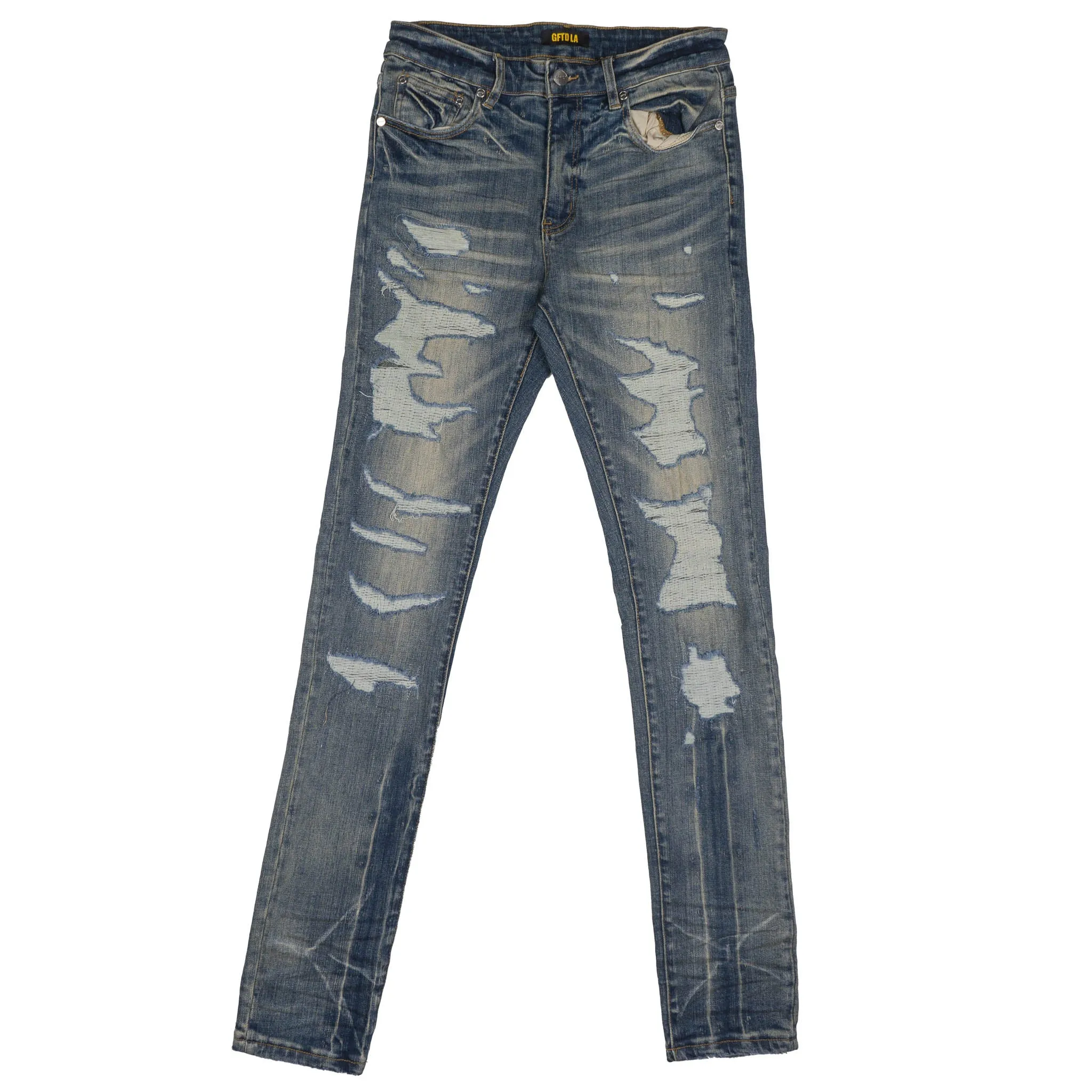 GFTD DENIM JEANS ASSORTED STYLES - GFTDJNS