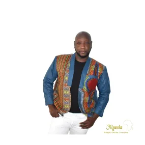 Grey Dashiki Jacket DJG