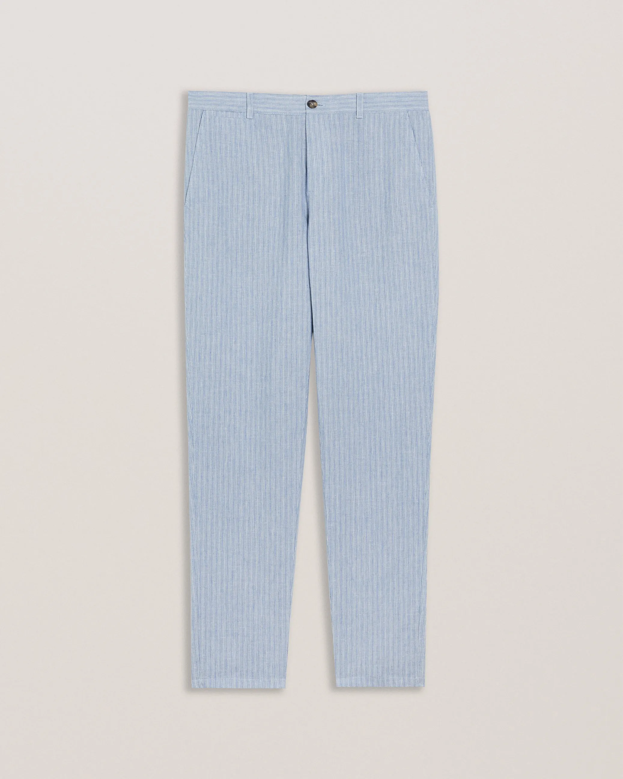 Heyes Striped Regular Trouser Pl-Blue