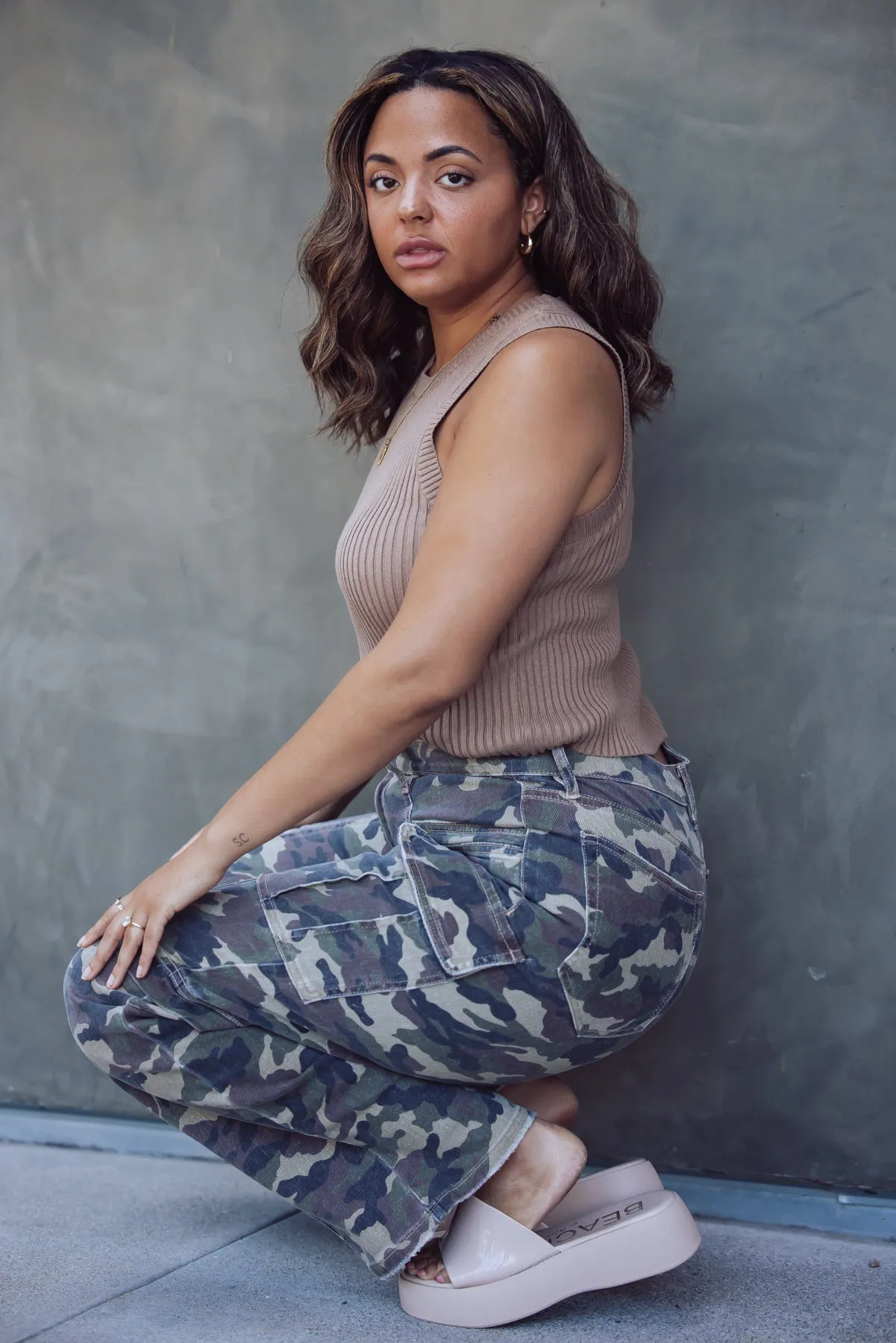 Hidden Jeans Tracey Camo Cargo Jeans