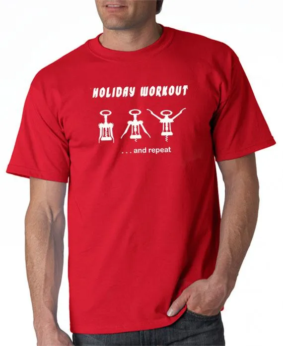 Holiday Wine Workout T-Shirt