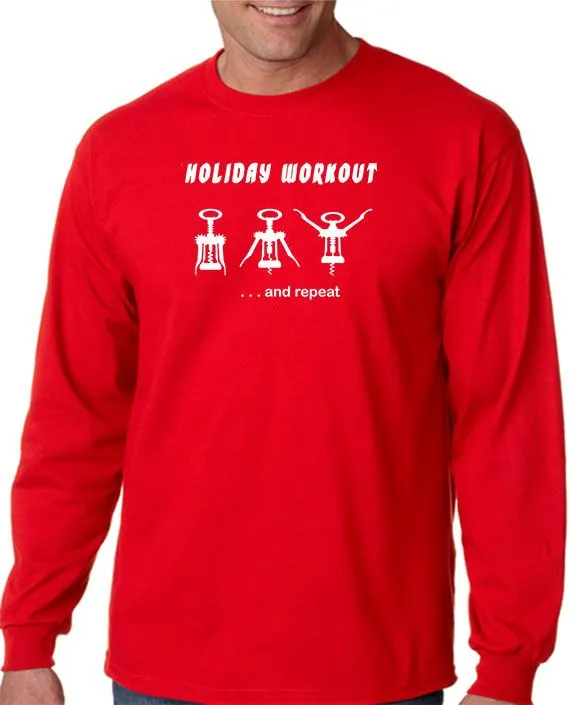 Holiday Wine Workout T-Shirt