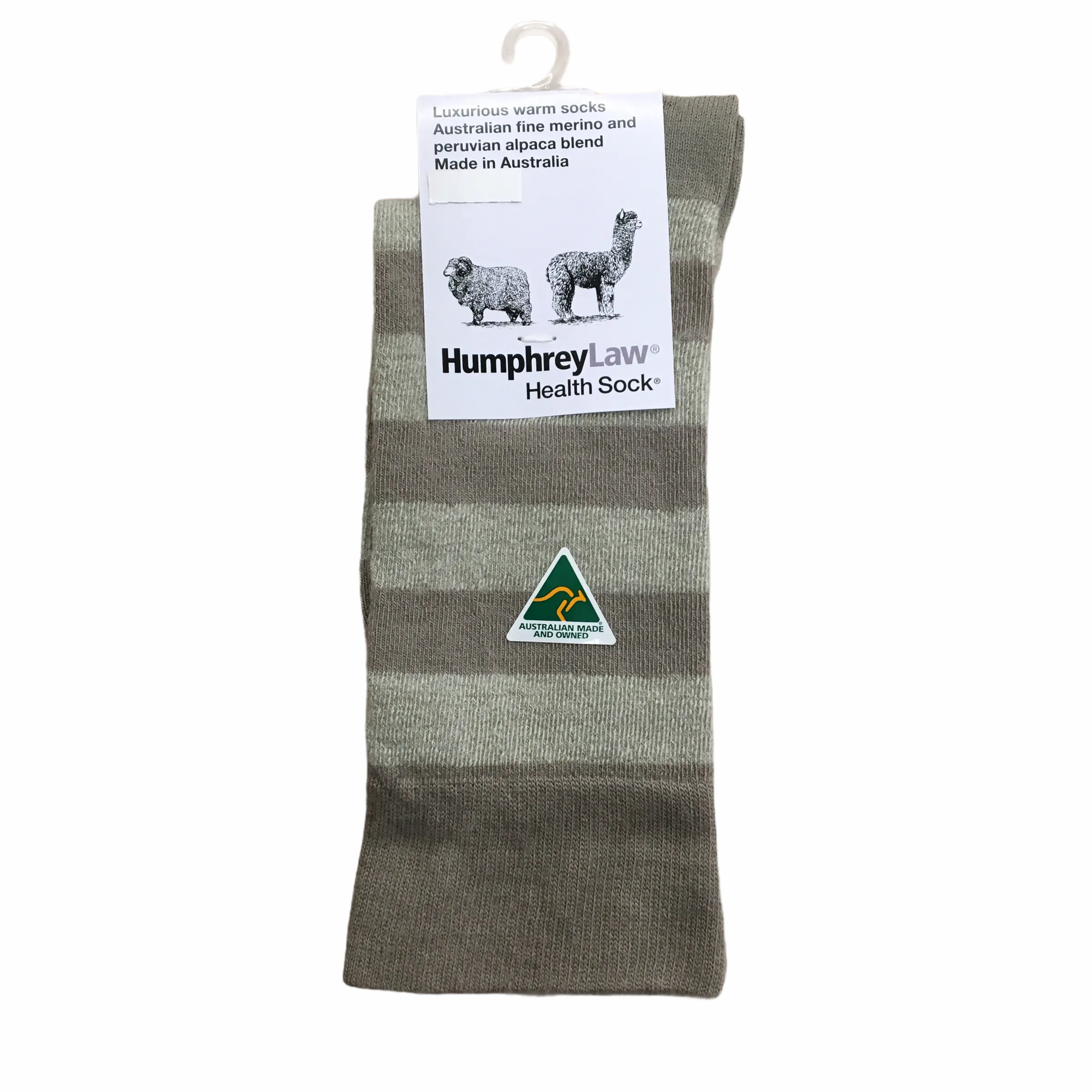 Humphrey Law Health Socks Striped Merino & Alpaca 03C