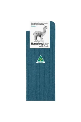 Humphrey Law - Socks - Alpaca Wool Blend - Teal