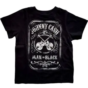 Johnny Cash Kids T-Shirt - Johnny Cash The Man In Black