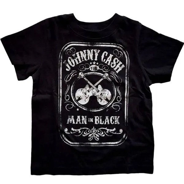 Johnny Cash Kids T-Shirt - Johnny Cash The Man In Black