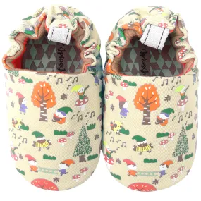 JplusJ Gnomes Cream Baby Shoes 杏色小矮人學步鞋 (6-12m)