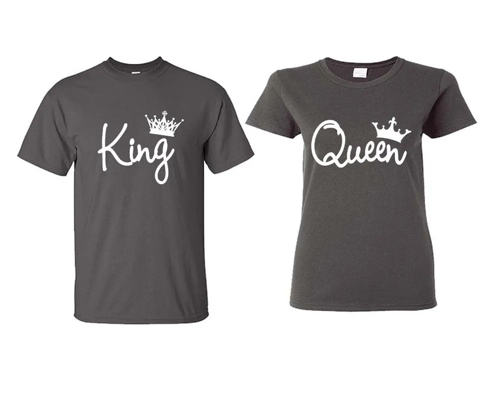 King and Queen Couple Matching Shirts, Design Man and Woman Shirts