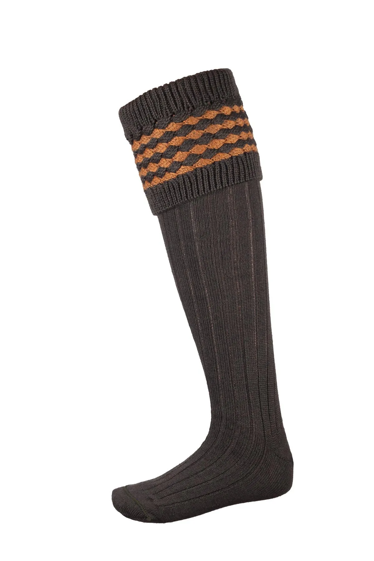 Ladies Diamond Knit Socks