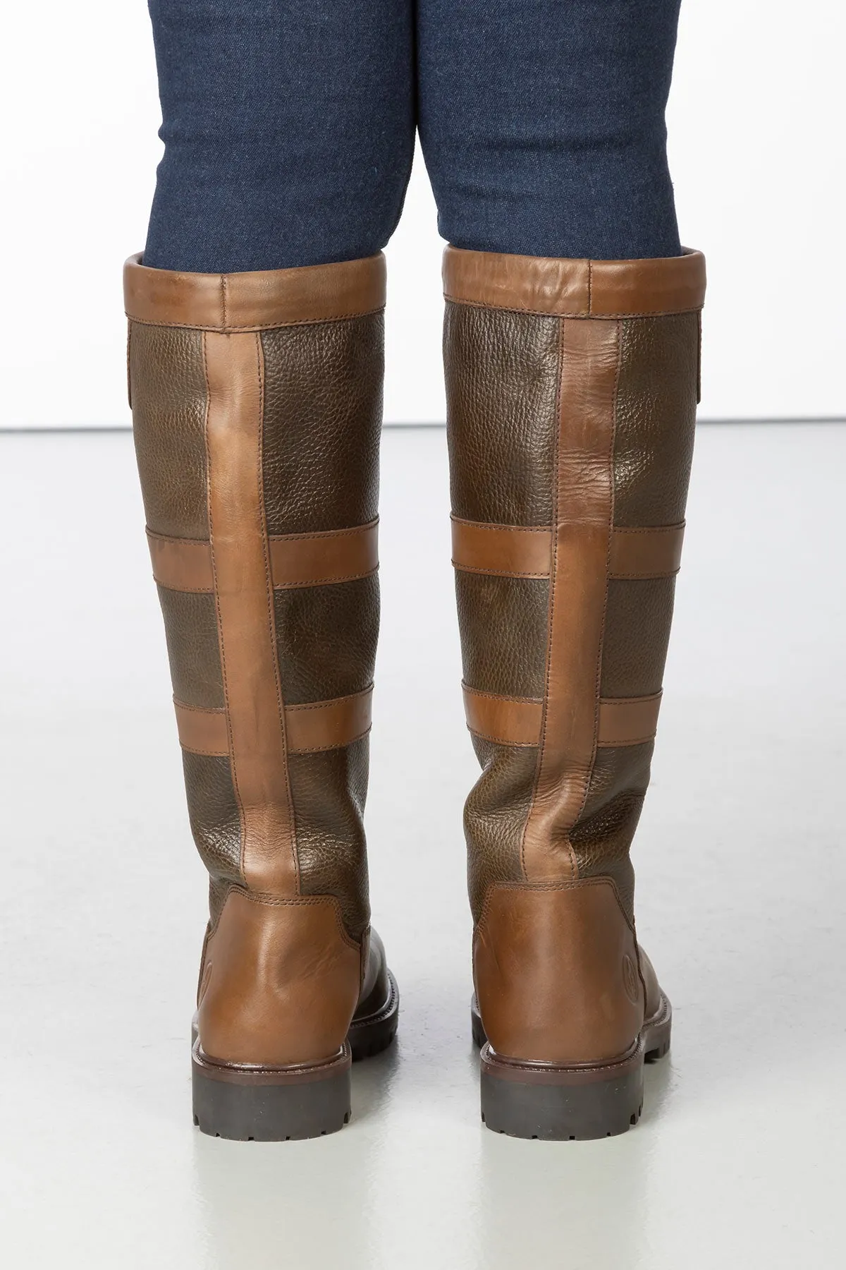 Ladies Tall Leather Boots - Tullymore