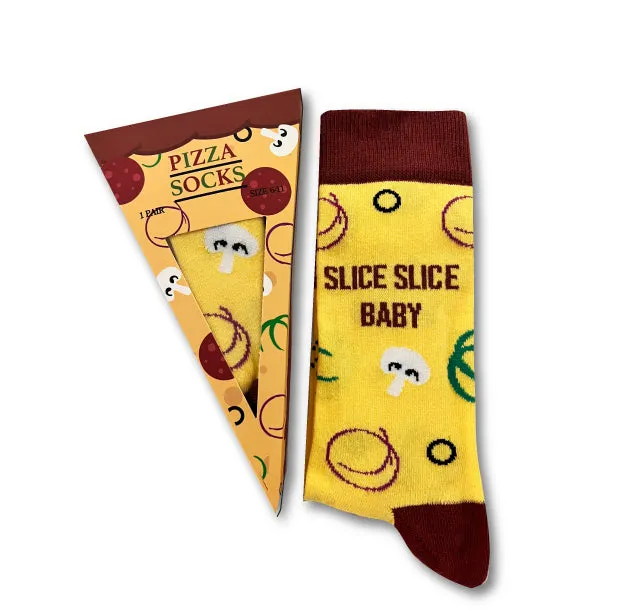 Ladies/Gents Cotton Rich Socks Uni-Sex Urban Eccentric Novelty Pizza Socks