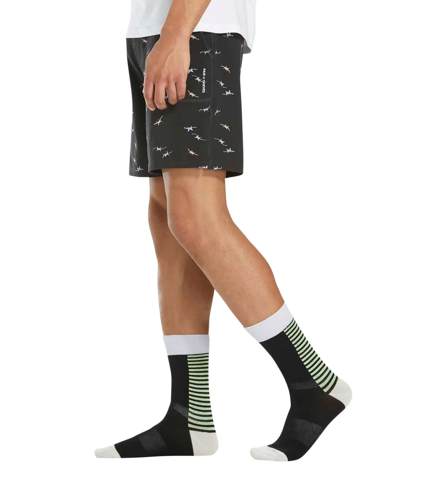 Line 'Em Up Crew Socks 3 Pack