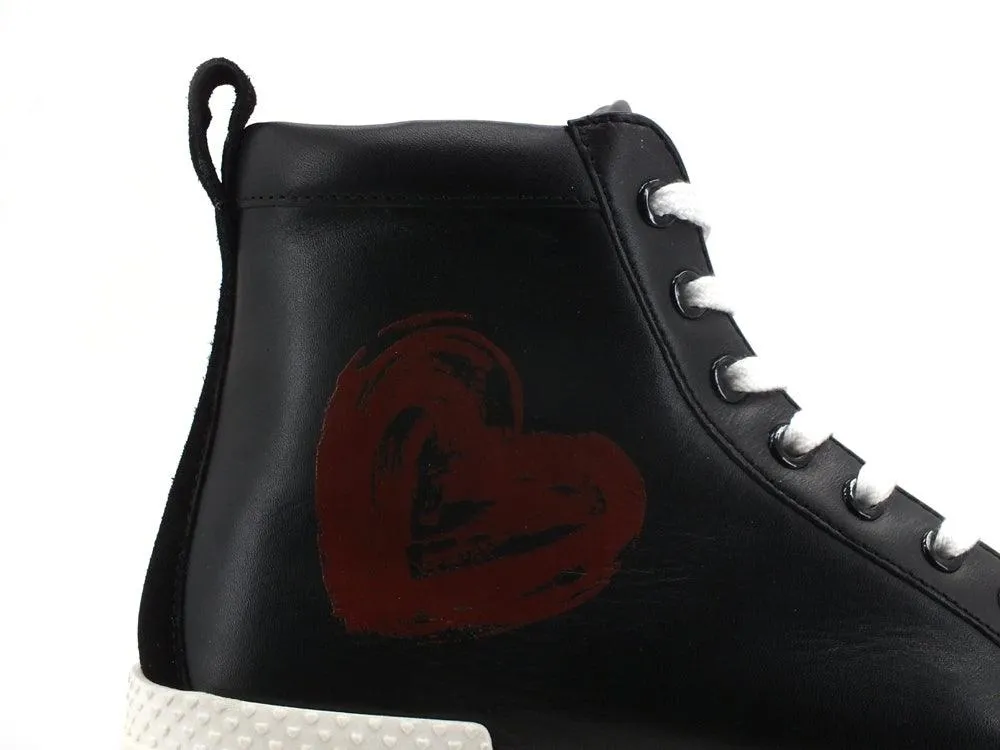 LOVE MOSCHINO Sneaker Hi Platform Black JA15455G0DIAC00A