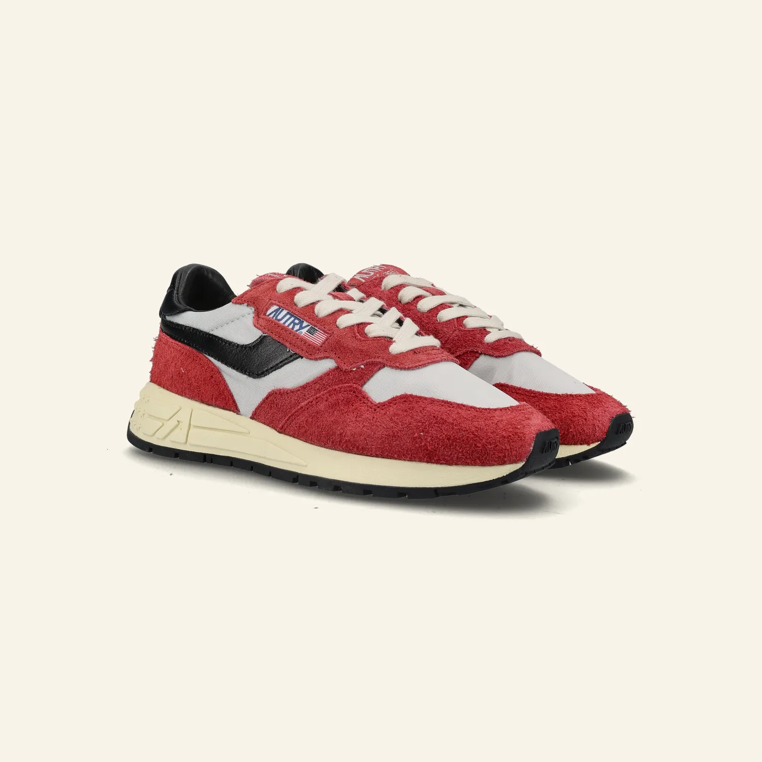 LOW SNEAKERS REELWIND | Suede Red/ Black