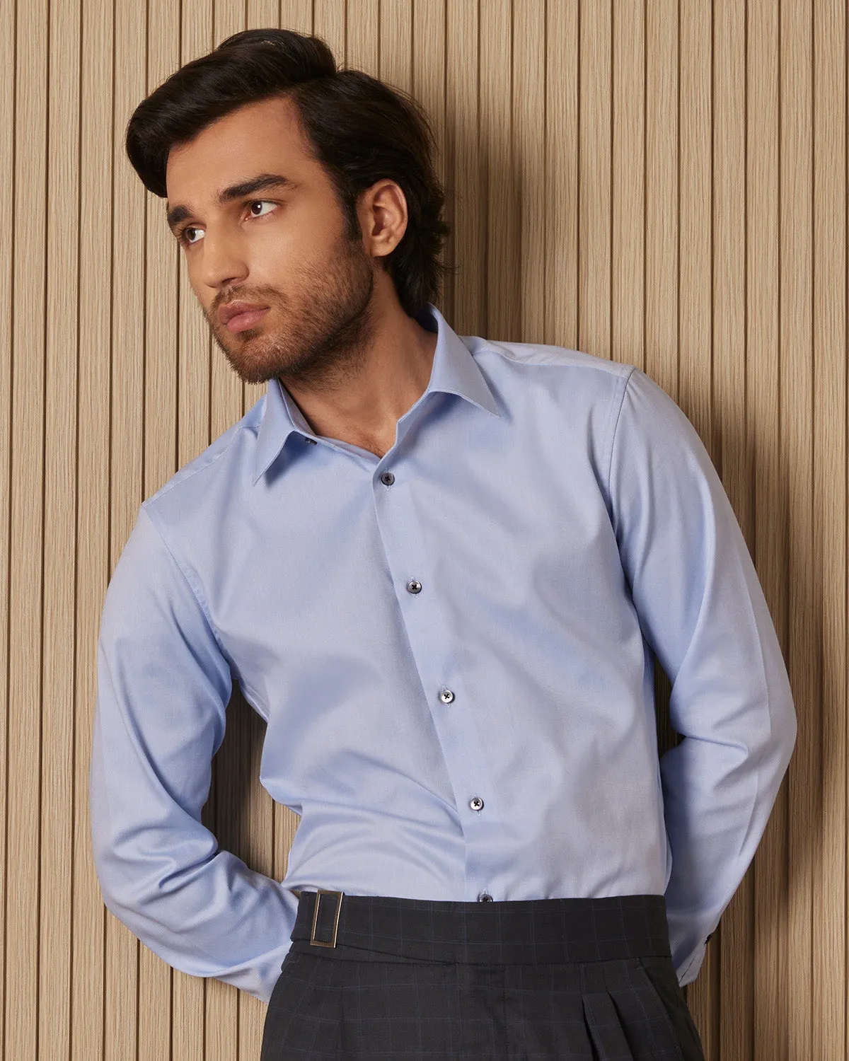 Luthai Wrinkle Free Aria Royal Oxford Shirt