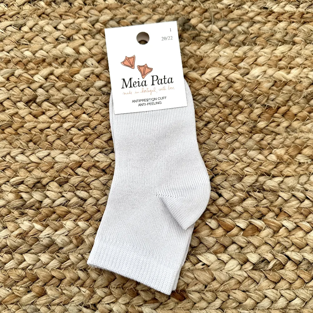 Meia Pata Light Grey Ankle Socks