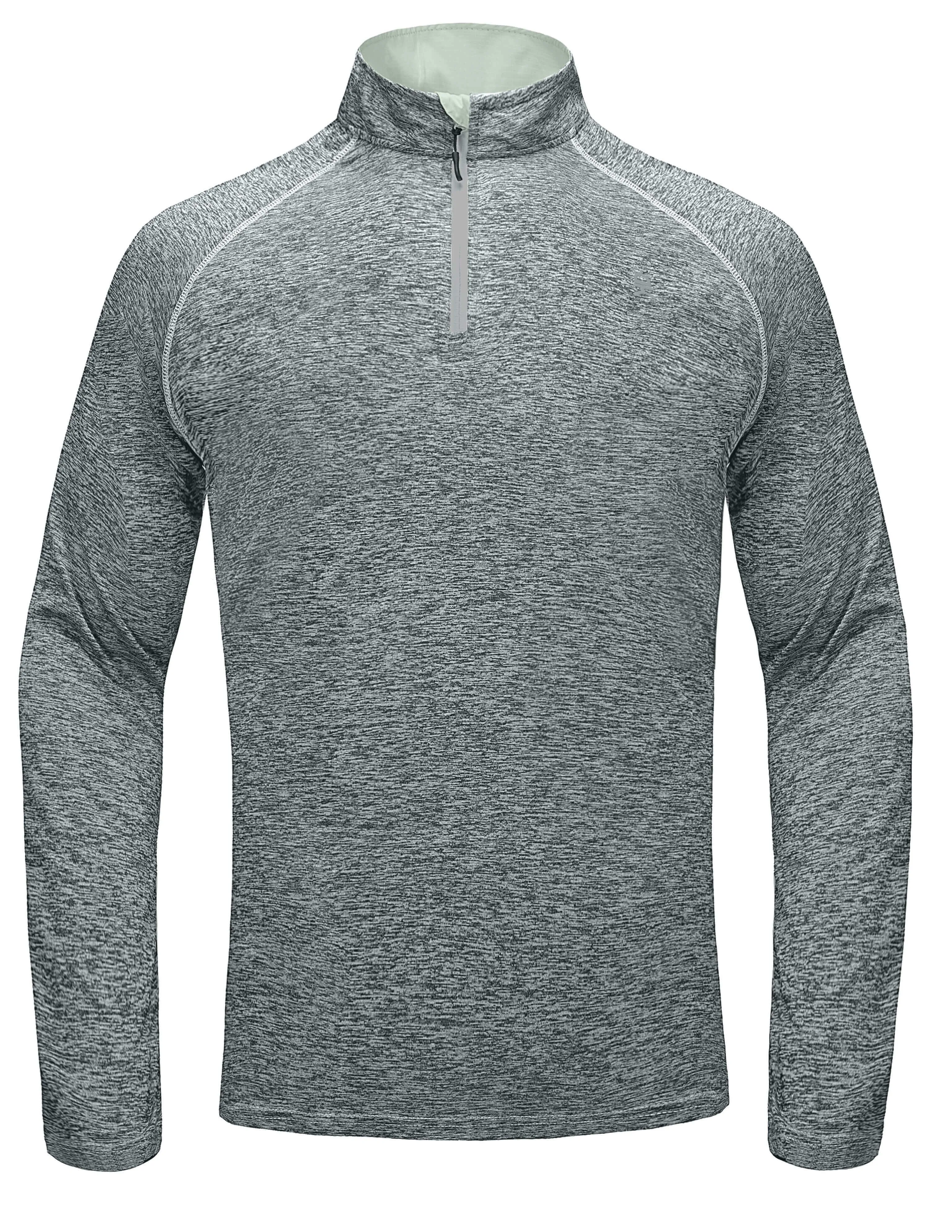 Men's Long Sleeve Quick Dry Lightweight Running Golf T-Shirt Top