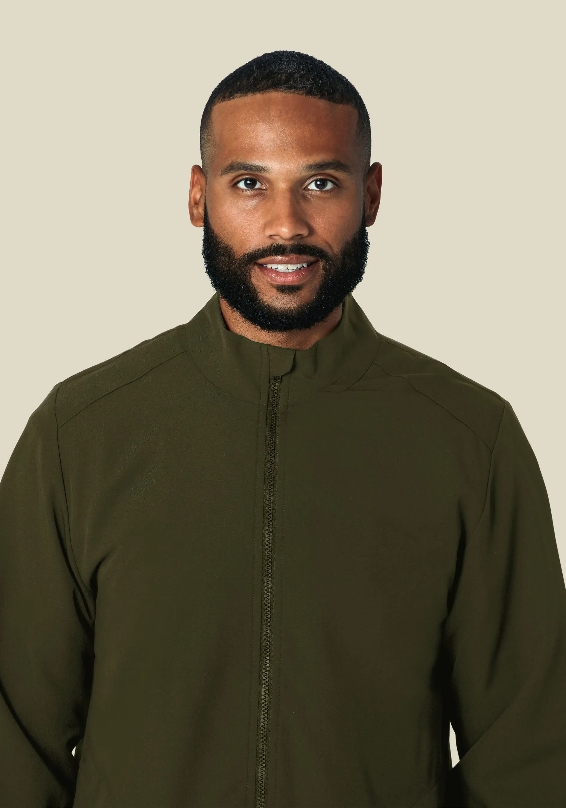 Men's Modern Scrub Jacket Olive