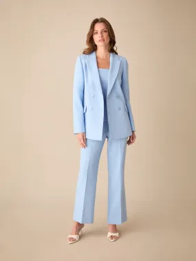 Petite Blue Straight Leg Trousers