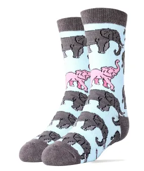 Pink Elephant Socks