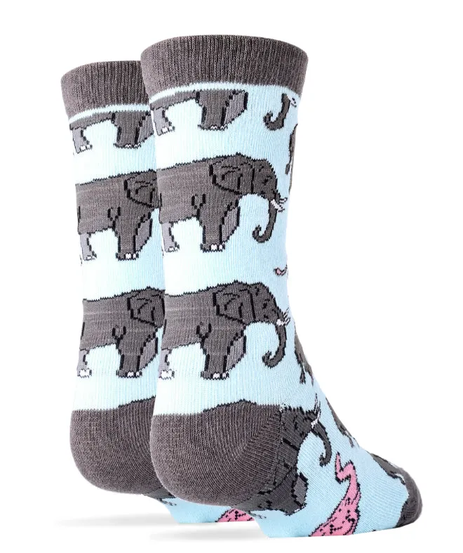 Pink Elephant Socks