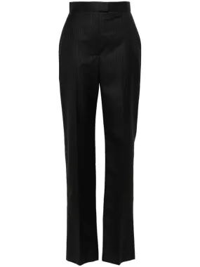 PINSTRIPE WOOL TROUSERS