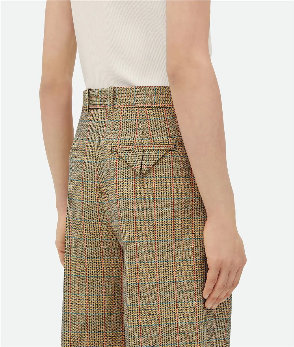 PRINCE OF WALES WOOL TROUSERS