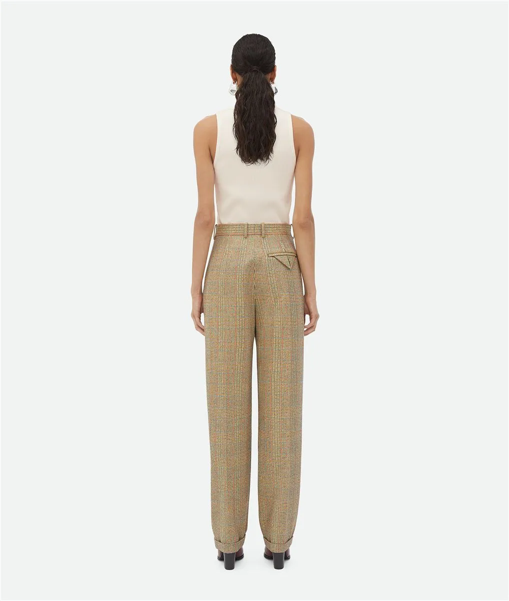 PRINCE OF WALES WOOL TROUSERS