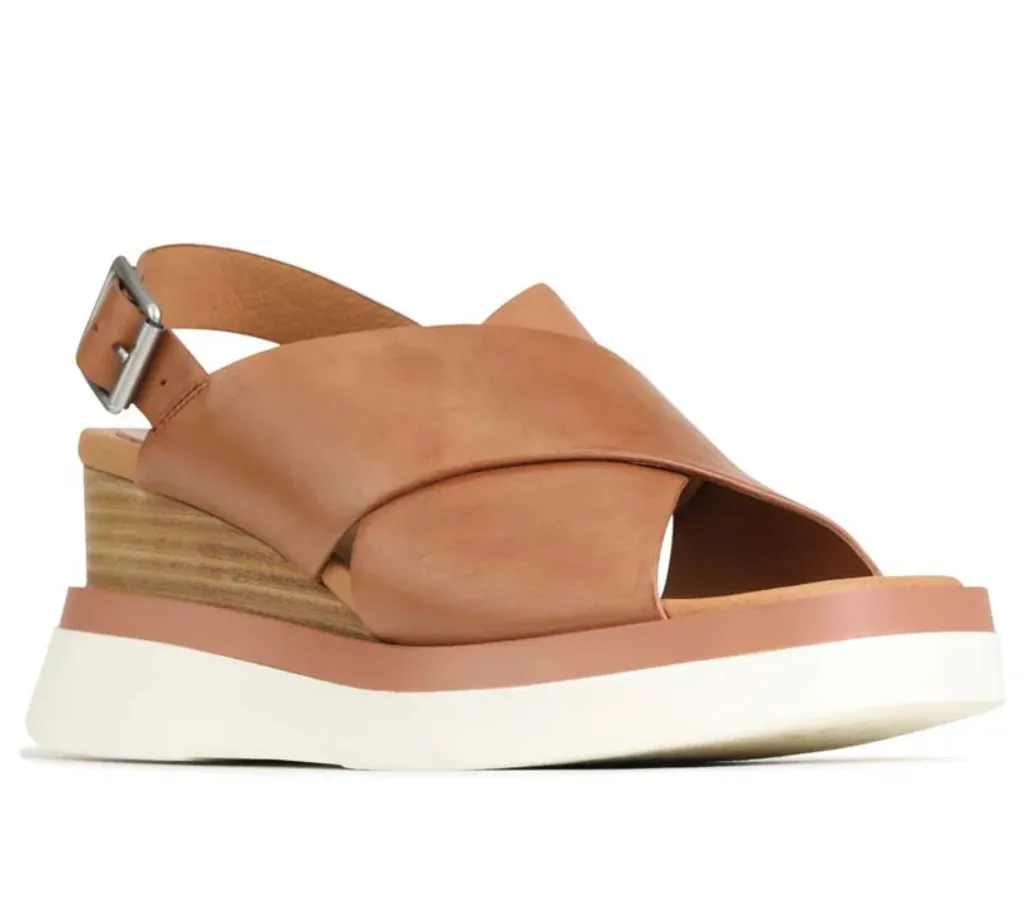 Sasille Slingback Wedge Brandy