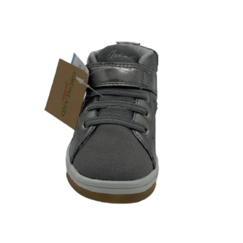 Scarpe da bambino Grunland - Art. PP0069-H1 sneakers a strappo grigio