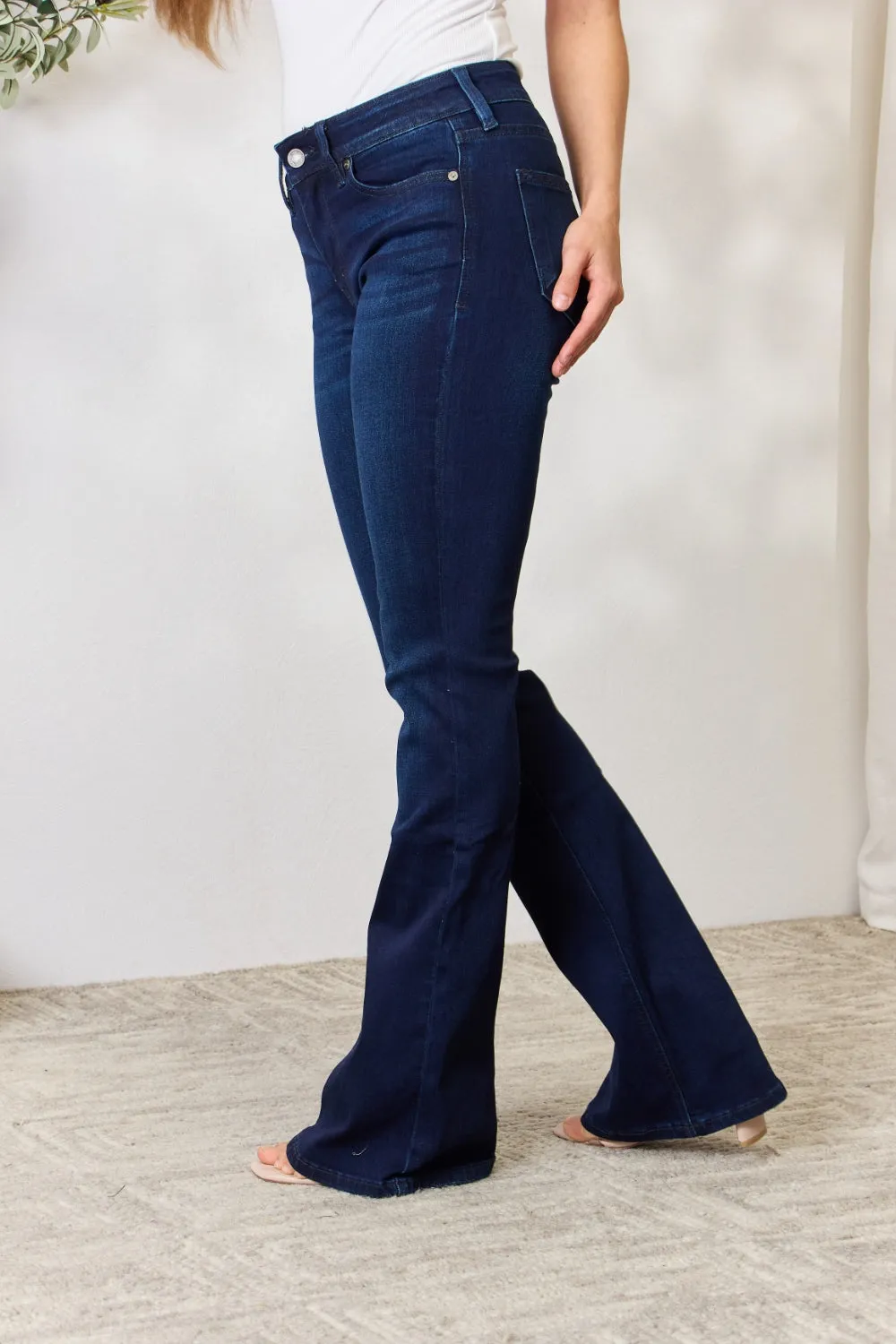 Size Inclusive Mid Rise Flare Jeans