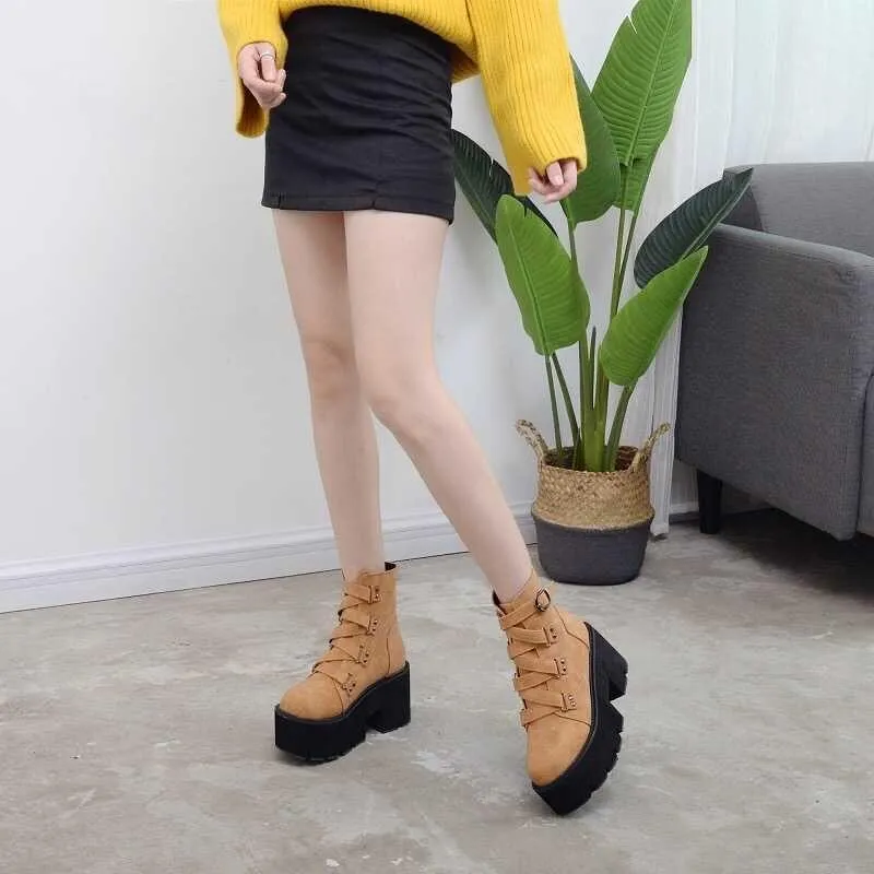 Soul Reaper Black Platform Boots