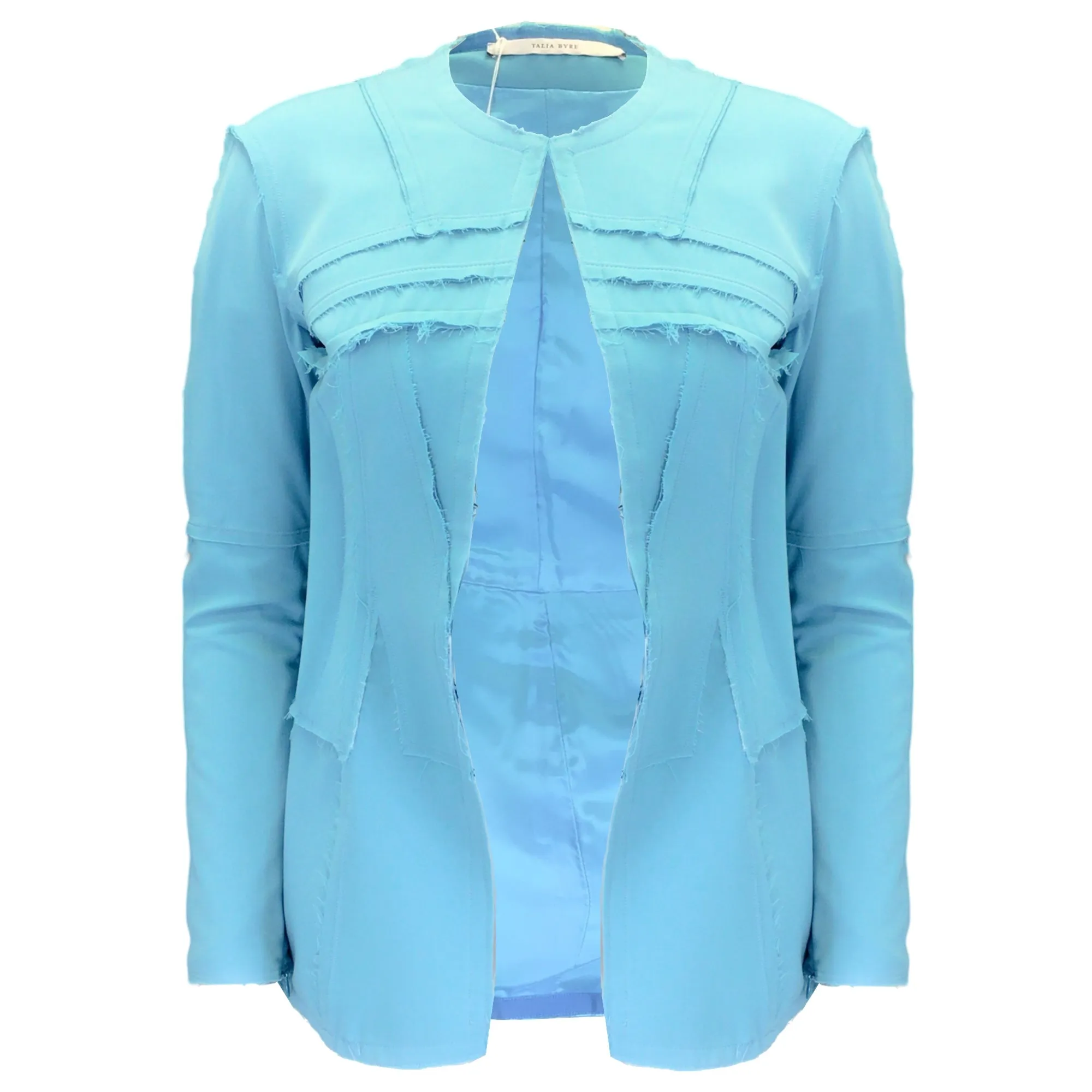 Talia Byre Turquoise Wool Stretch Jacket